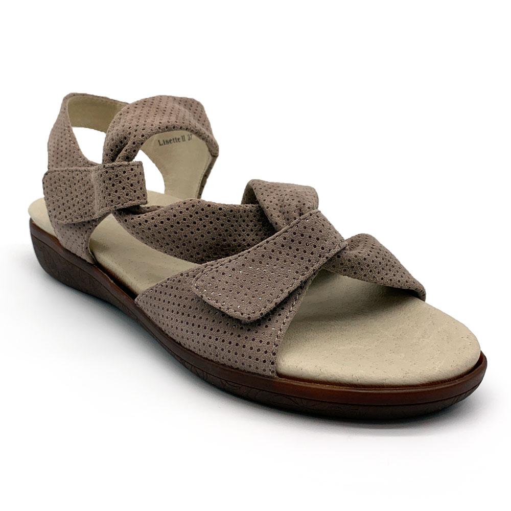 Klouds Women's Lisette 2 Taupe Polka  Natural Fit Footwear