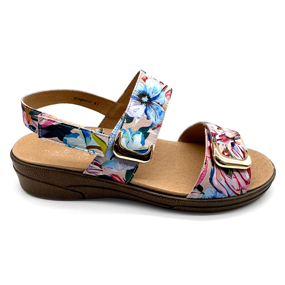 Klouds Women's Elegance Print Hibiscus  Natural Fit Footwear