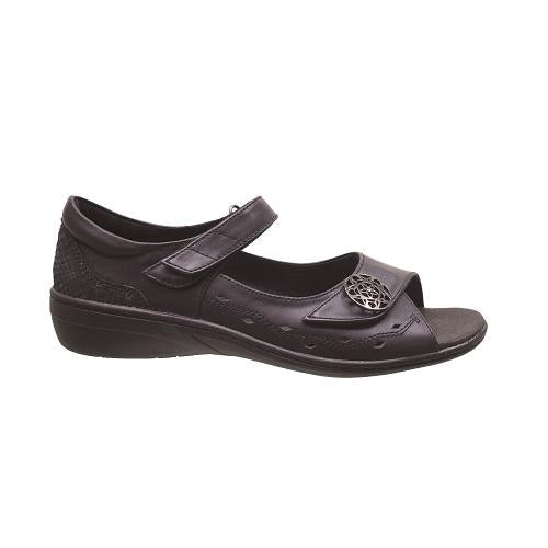 Klouds Women's Venice Black  Natural Fit Footwear
