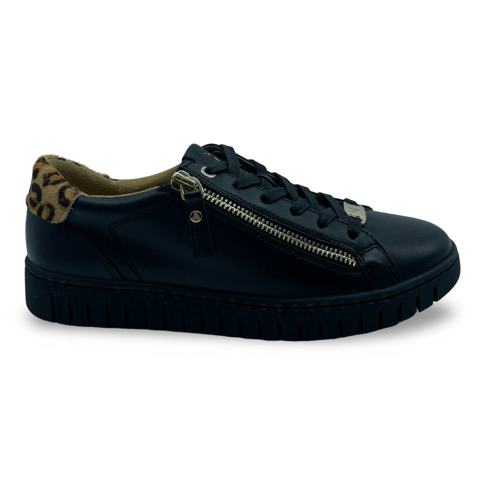Mia Vita Women's Luna Black/Leopard