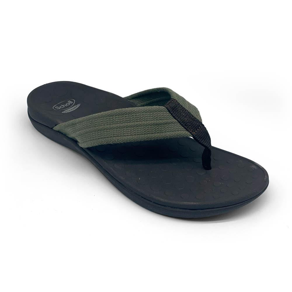 Scholl Orthaheel Men's Whack Khaki  Natural Fit Footwear