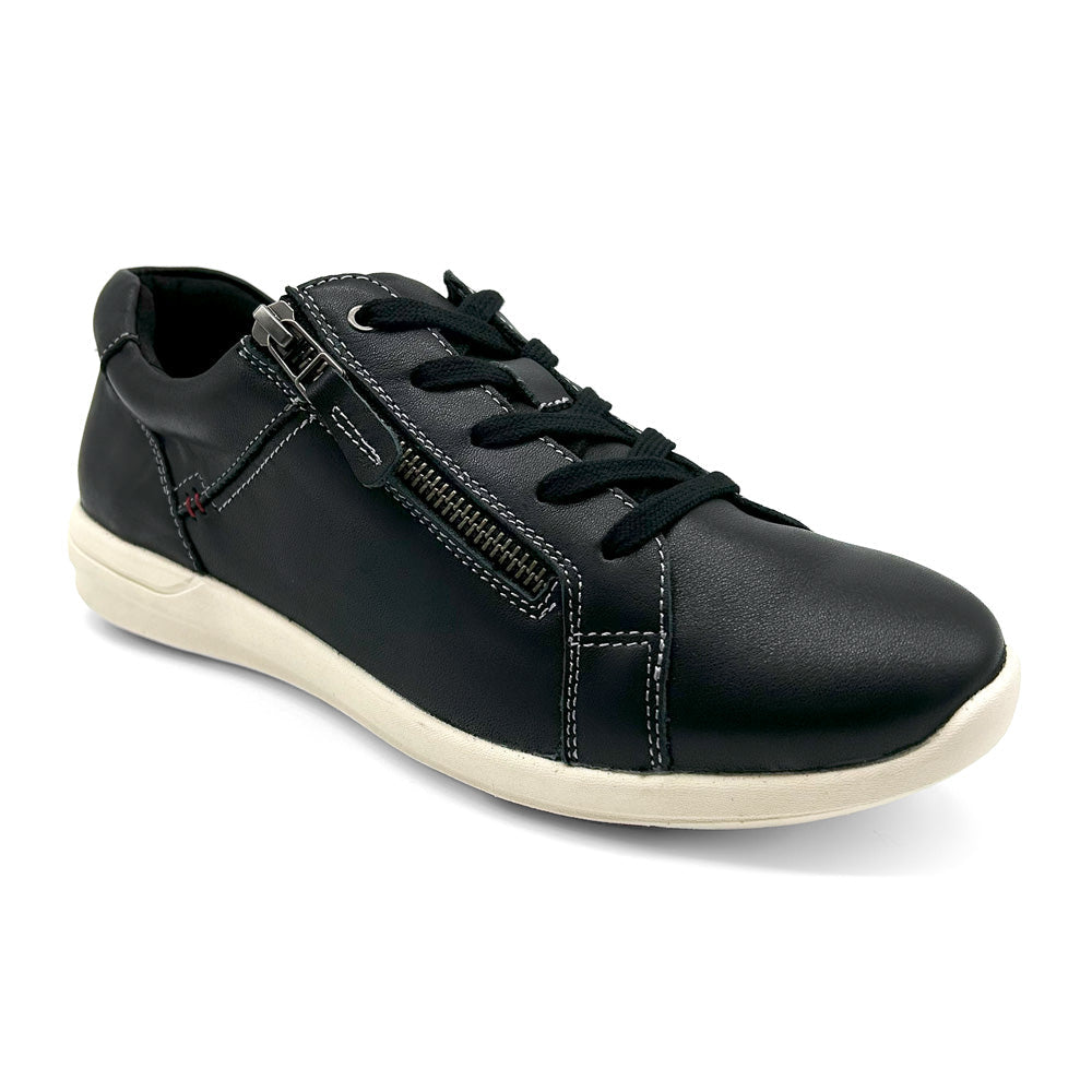 Scholl Orthaheel Women's North Black Leather  Natural Fit Footwear