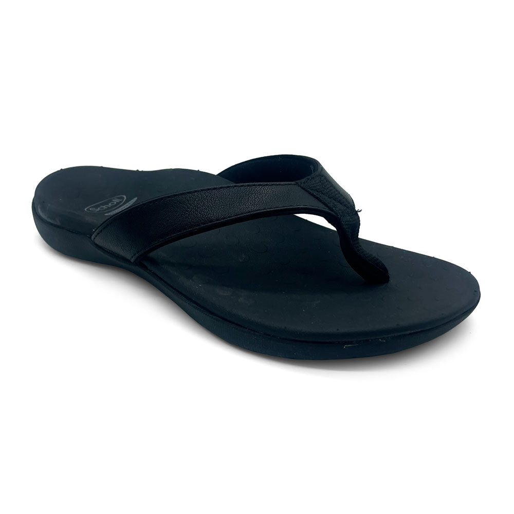 Scholl Orthaheel Women's Sonoma II Smooth Black  Natural Fit Footwear