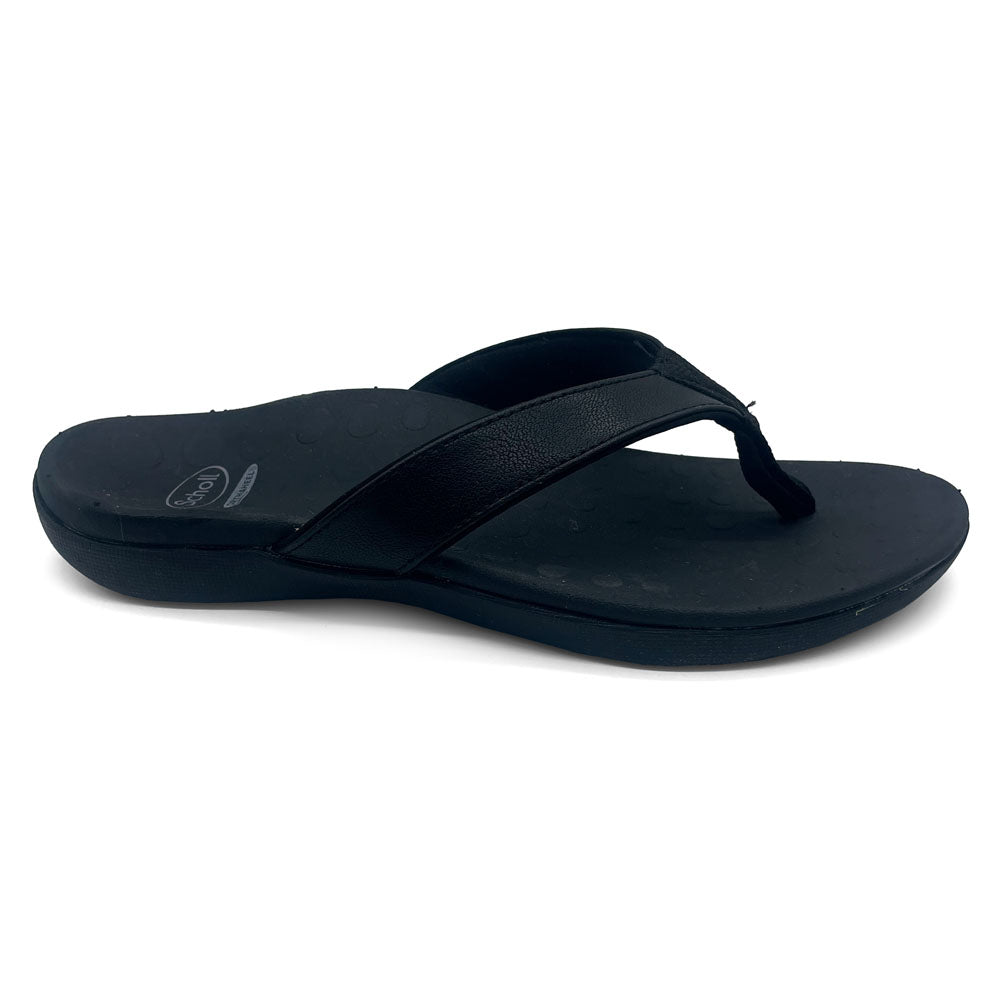 Scholl Orthaheel Women's Sonoma II Smooth Black  Natural Fit Footwear