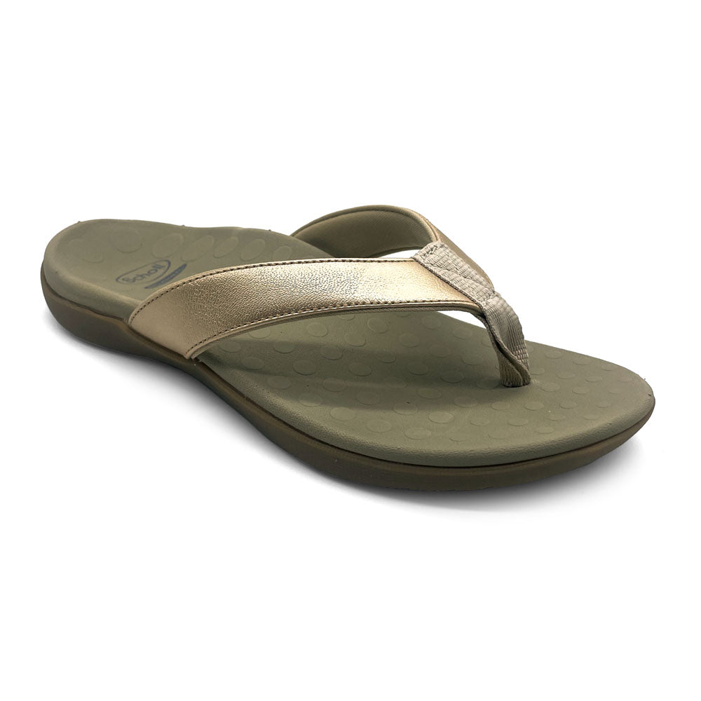 Scholl Orthaheel Women's Sonoma II Smooth Soft Gold  Natural Fit Footwear