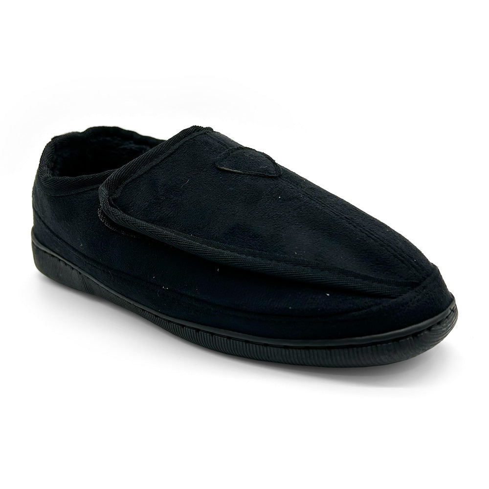 Scholl Orthaheel Unisex Ez-on Slipper Black  Natural Fit Footwear