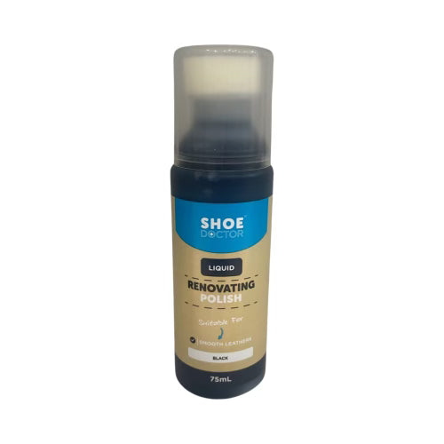 Shoe Doctor Liquid Renevating Polish 75ml Black  Natural Fit Footwear