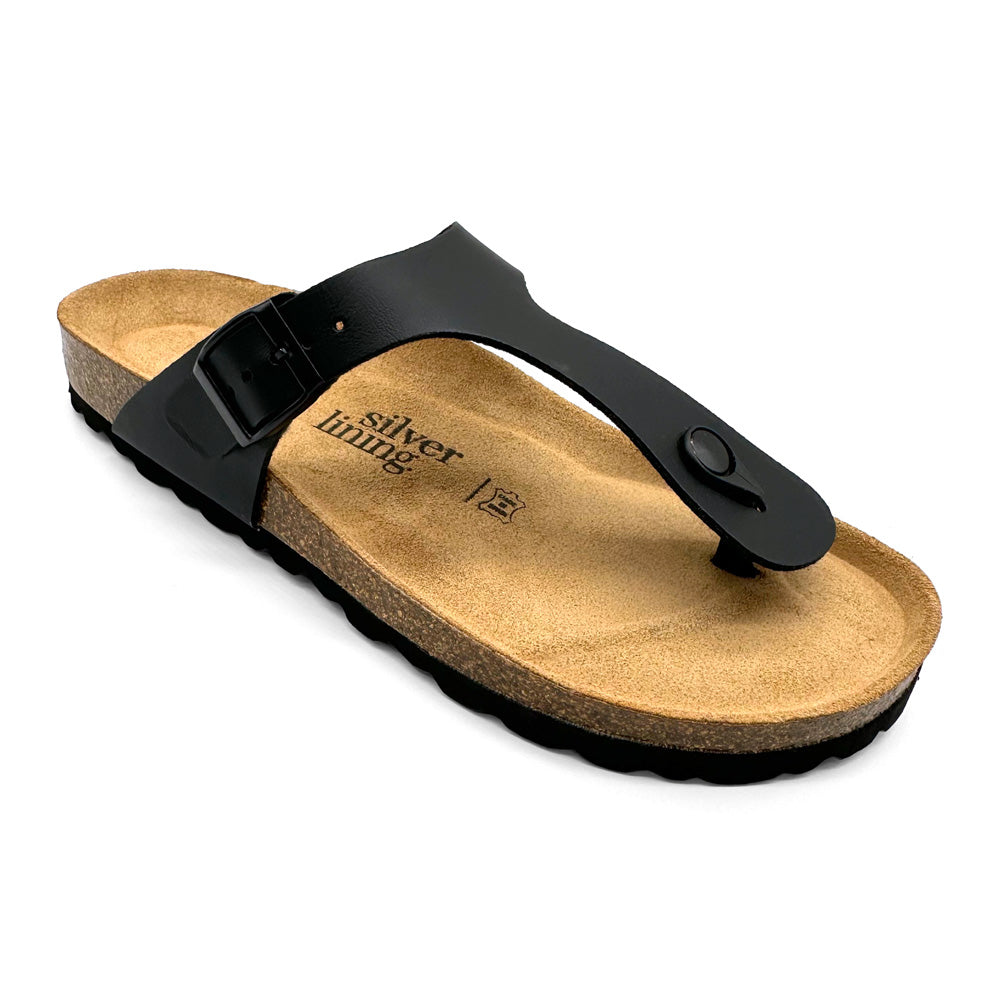 Silver Lining Women's Rosas II Black  Natural Fit Footwear