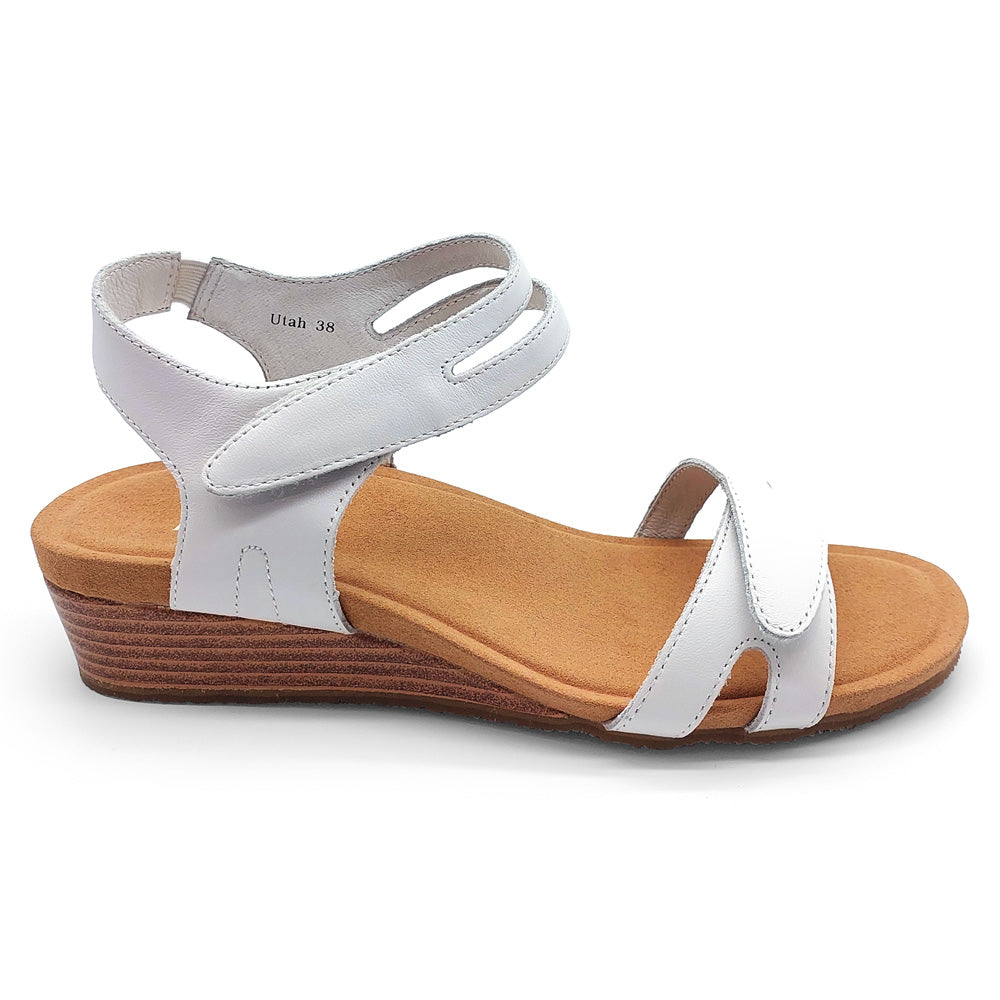 Silver Lining Women's Utah Plain White  Natural Fit Footwear