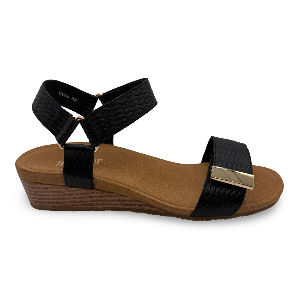 Silver Lining Women's Utica Embossed Black