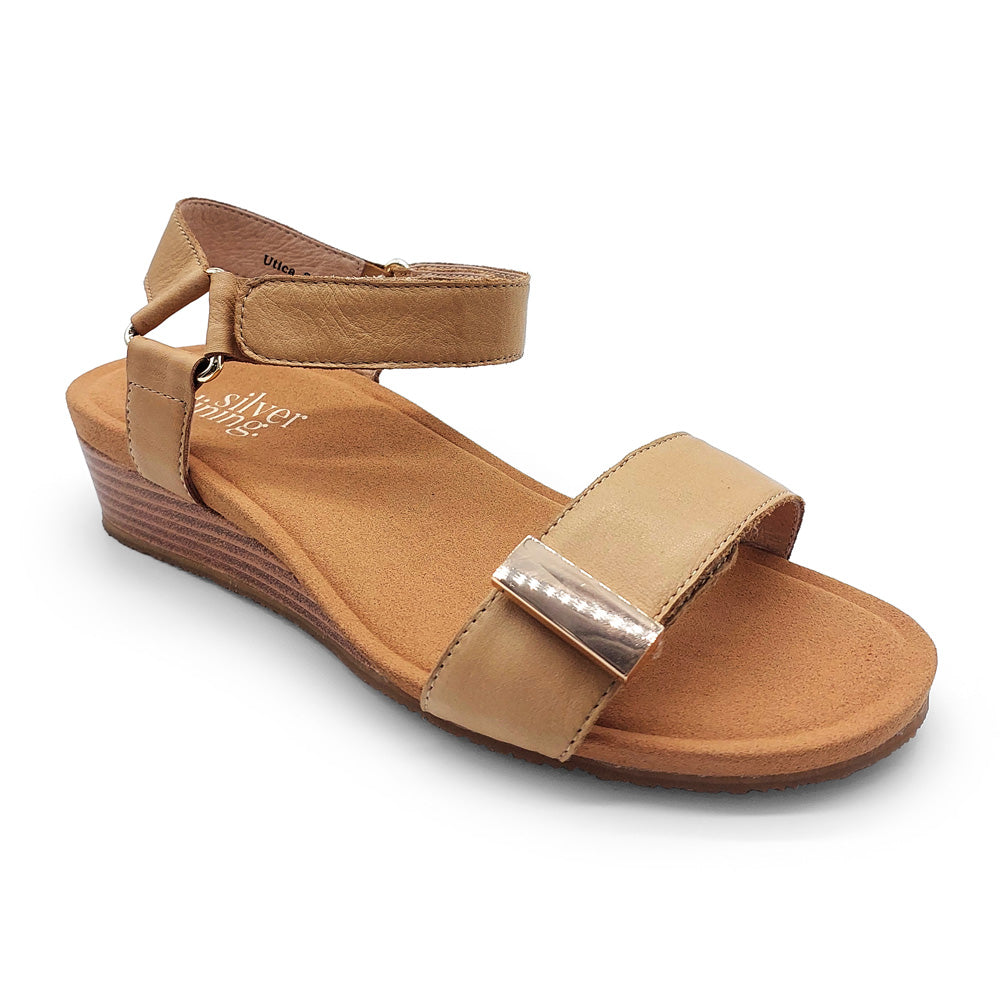 Silver Lining Women's Utica Honey  Natural Fit Footwear