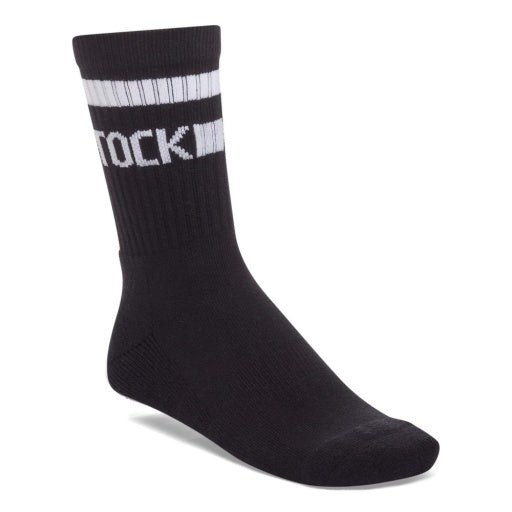 Cotton Crew Stripe Black/White