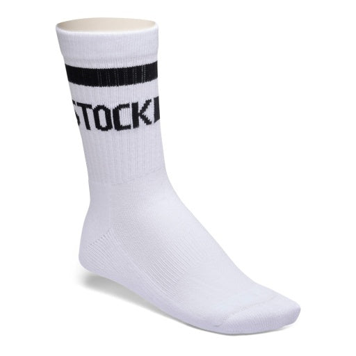 Cotton Crew Stripe White/Black